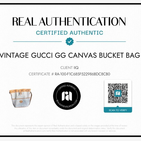 Vintage Gucci GG Canvas Bucket Bag - Picture 2 of 9